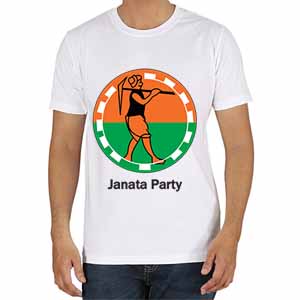 janata party round neck t-shirt