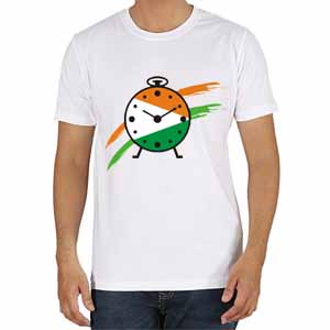 nationalist congress party round neck t-shirt