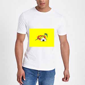 telugu desam party round neck t-shirt