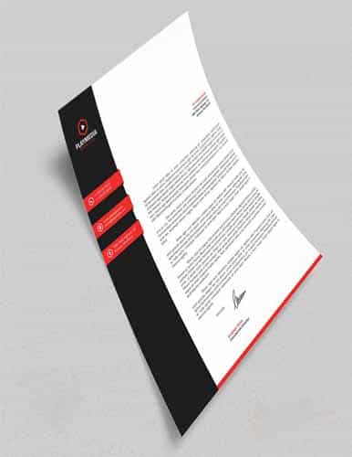 suppliers letterhead