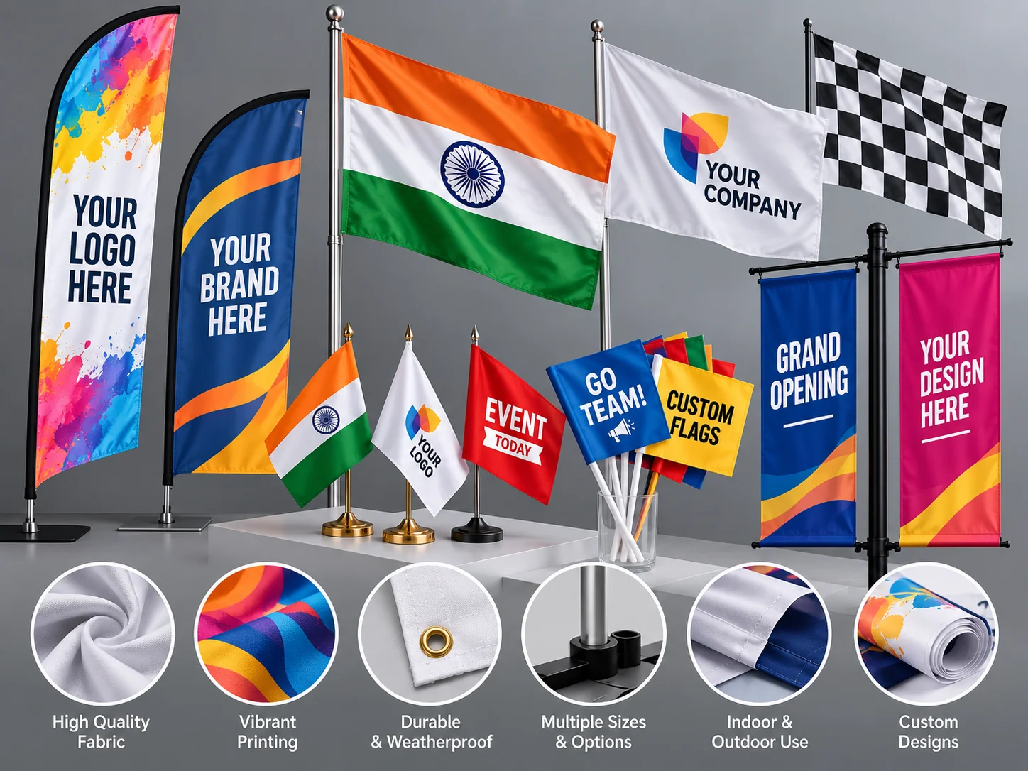 Flag Printing Supplier In Tagore Garden